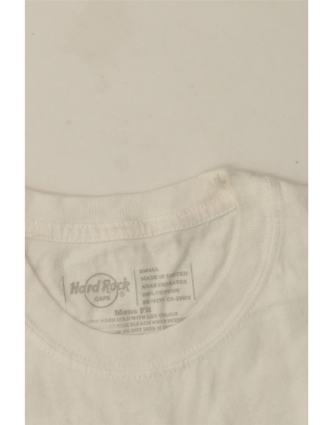 Hard Rock Cafe Ανδρικό Μπλουζάκι Nice Graphic T-Shirt Small White βαμβακερό