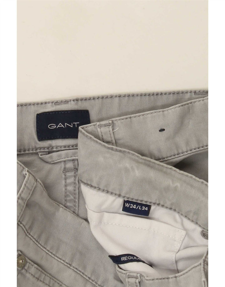 Ανδρικό παντελόνι Gant Regular Casual W34 L34 Γκρι