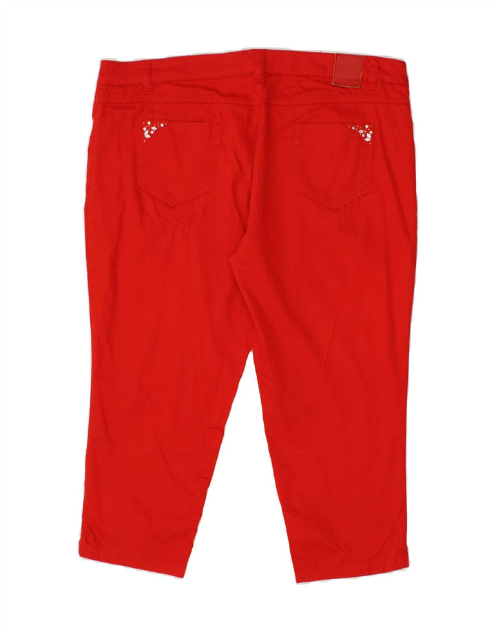 FIORELLA RUBINO Womens Capri Trousers W40 L22 Red Vintage Fiorella Rubino and Second-Hand Fiorella Rubino from Messina Hembry 