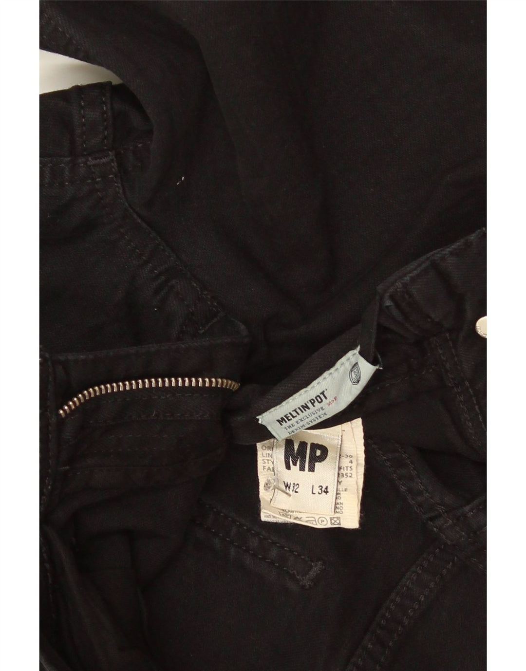 Meltin' Pot Ανδρικό Slim Jeans W32 L28 Μαύρο βαμβακερό