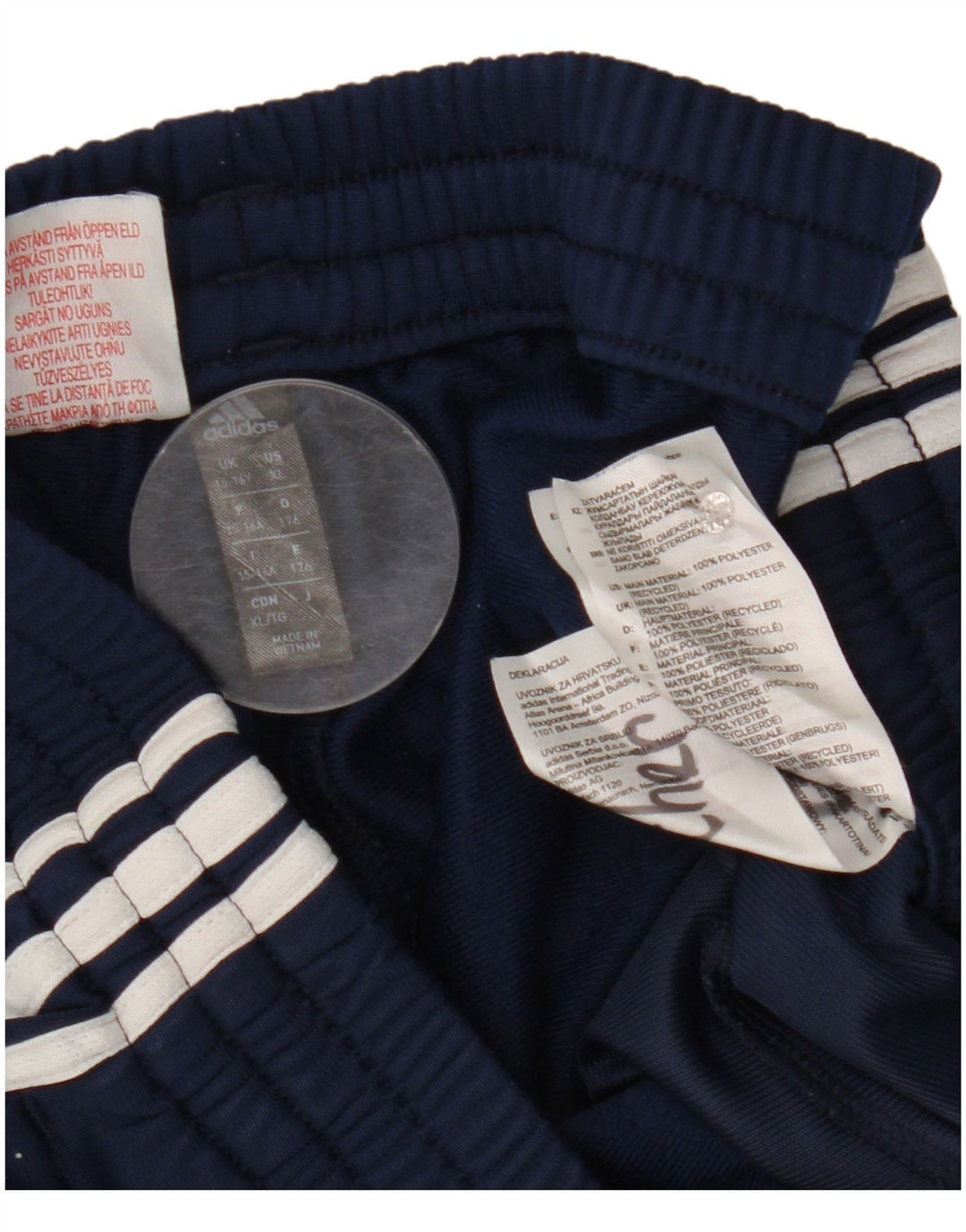 Adidas Boys αθλητική φόρμα παντελόνι Joggers 15-16 ετών Navy Blue Polyester