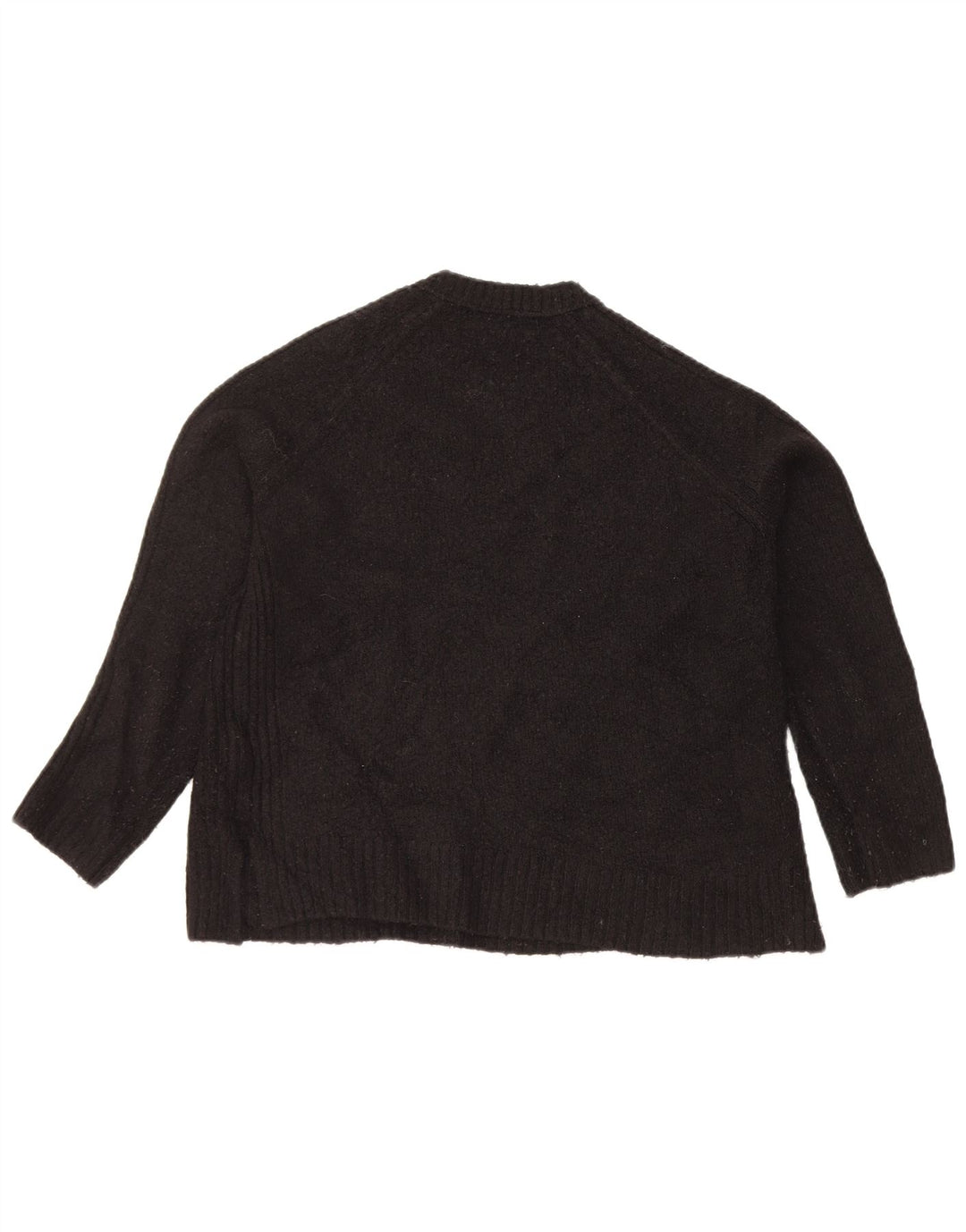 Marks & Spencer Γυναικείο πουλόβερ Crop Crew Neck Jumper UK 14 Medium Black