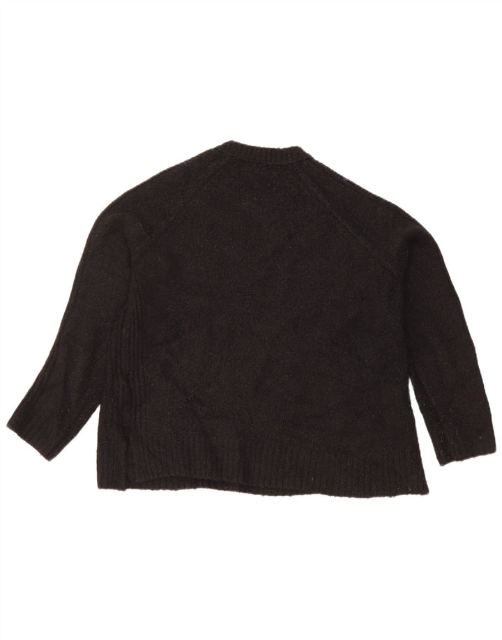 Marks & Spencer Γυναικείο πουλόβερ Crop Crew Neck Jumper UK 14 Medium Black