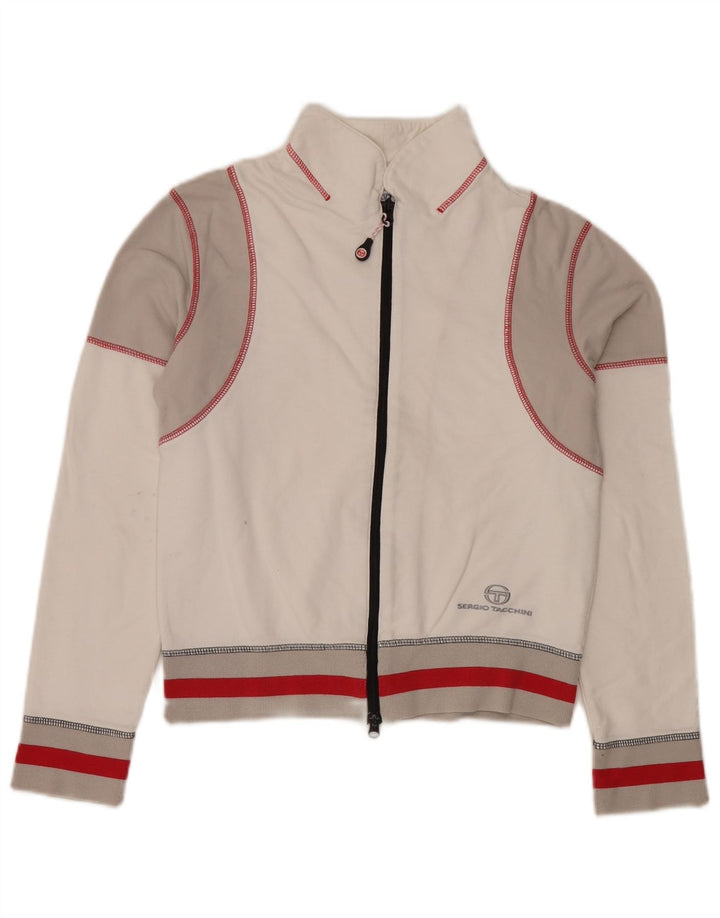Sergio Tacchini Γυναικεία αθλητική φόρμα Top Jacket IT 44 Medium White Colourblock