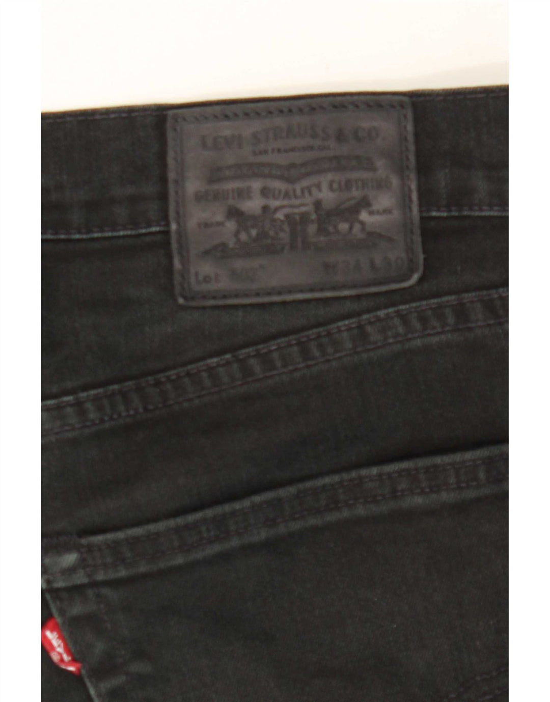 Levi's Mens 502 Tapered Jeans W34 L30 Black