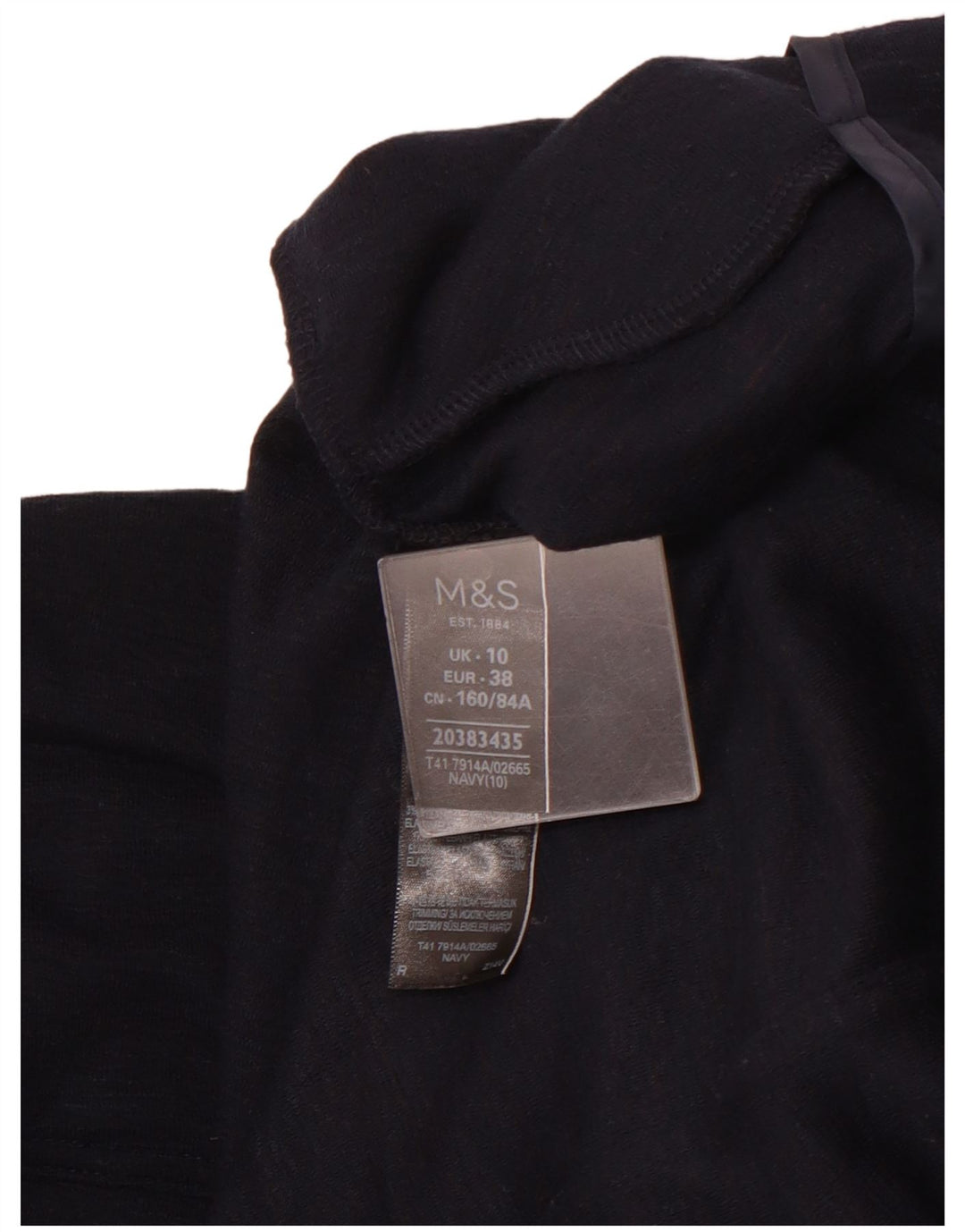 MARKS & SPENCER Γυναικείο πουλόβερ Longline Cardigan UK 10 Small Navy Blue