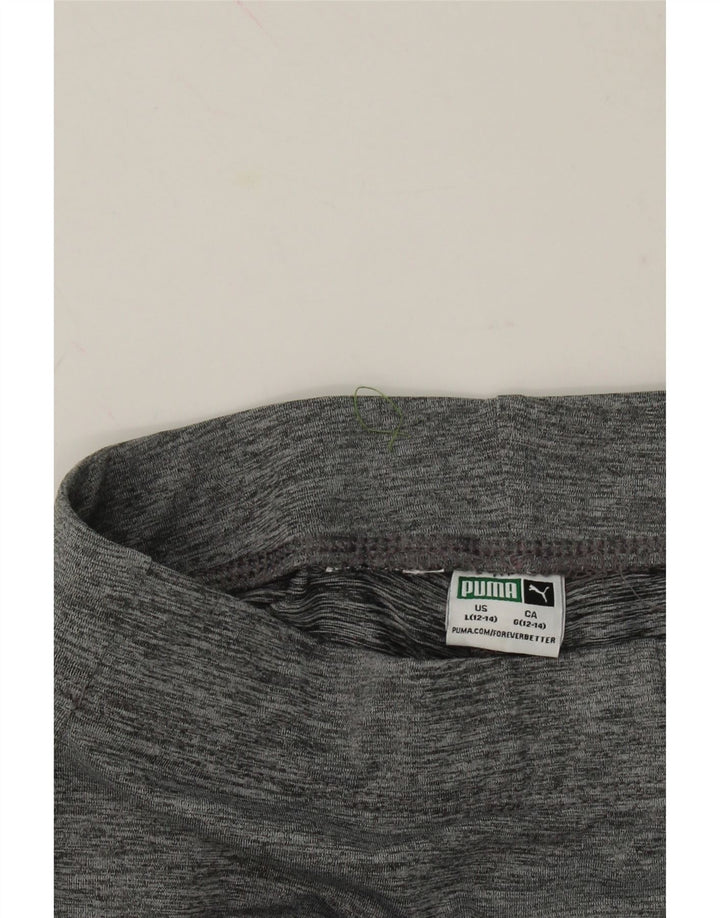 PUMA Girls Leggings 12-13 Years Large Grey Vintage Puma and Second-Hand Puma from Messina Hembry 