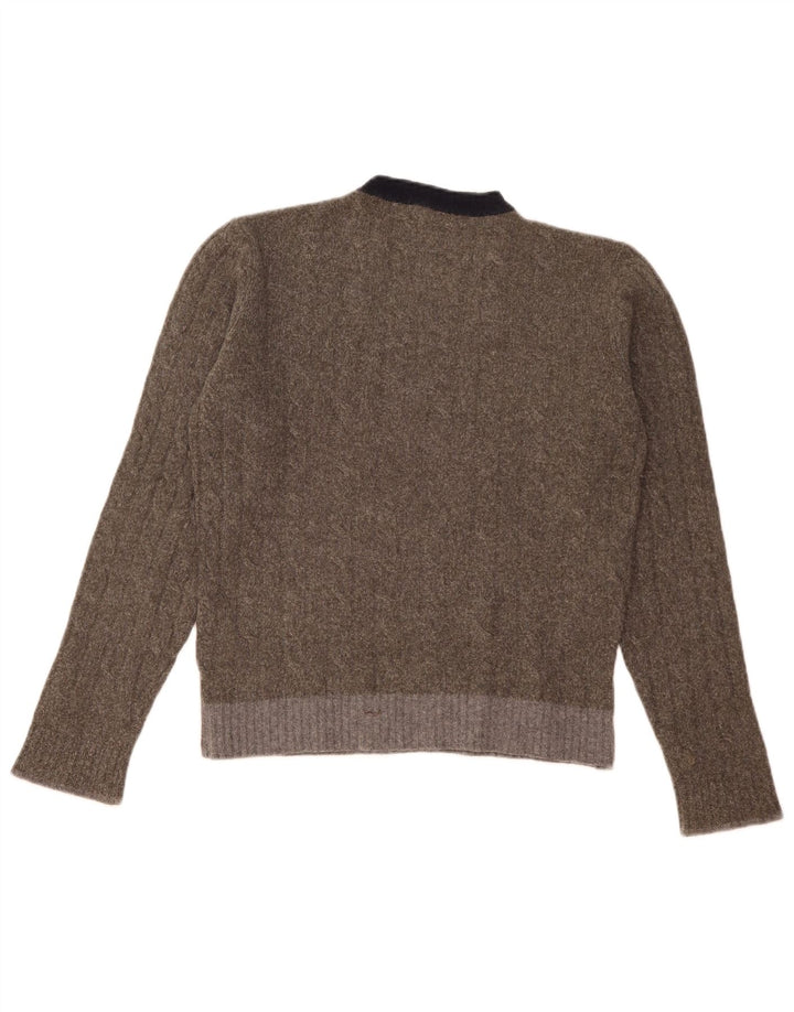 Ανδρικό πουλόβερ με λαιμόκοψη Dkny Small Grey Colourblock Μαλλί
