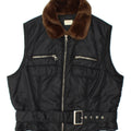 SISLEY Womens Padded Gilet UK 14 Large Black Polyamide Vintage Sisley and Second-Hand Sisley from Messina Hembry 