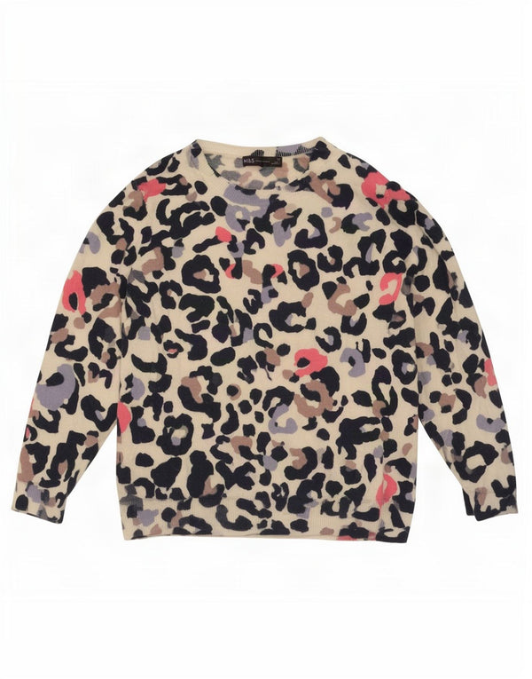 Marks & Spencer Γυναικείο πουλόβερ με λαιμόκαυστο UK 12 Medium Beige
