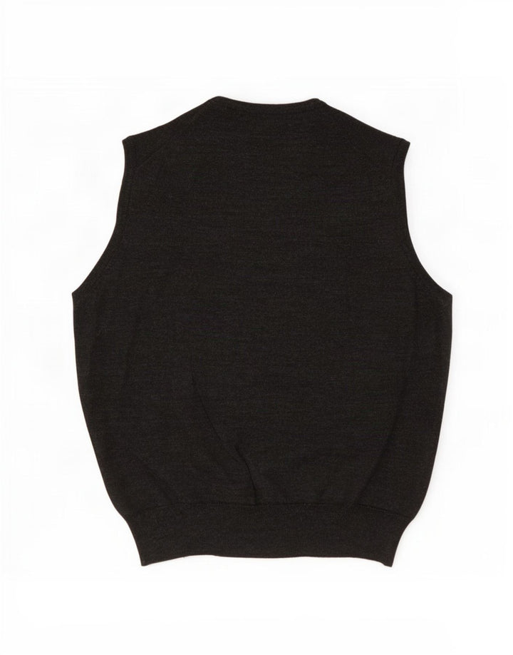 Ανδρικό γιλέκο Il Granchio Tank Top Μέτριο γκρι παρθένο μαλλί