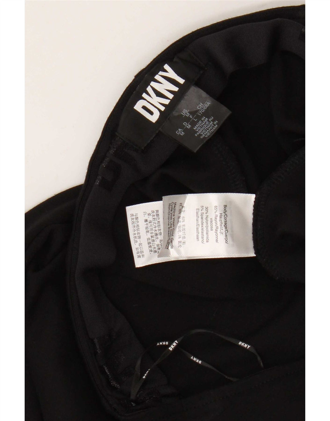 Dkny Γυναικεία Κολάν UK 14 Medium Black Rayon