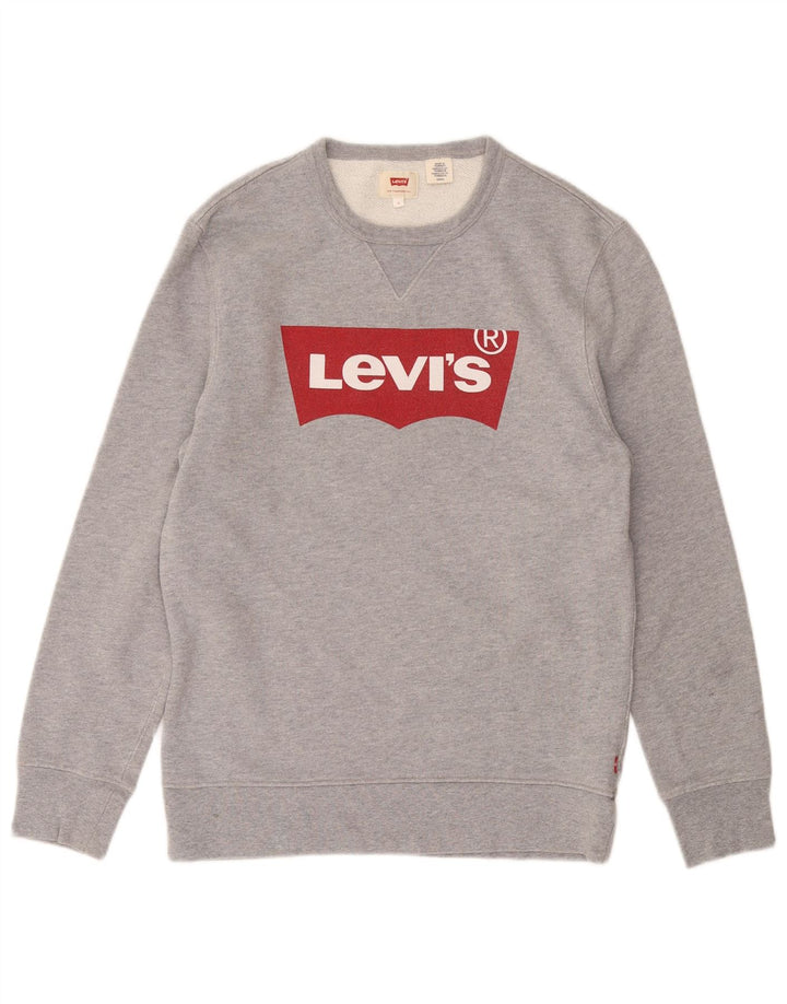 Ανδρικό γραφικό φούτερ LEVI'S Jumper Μικρό Γκρι βαμβακερό