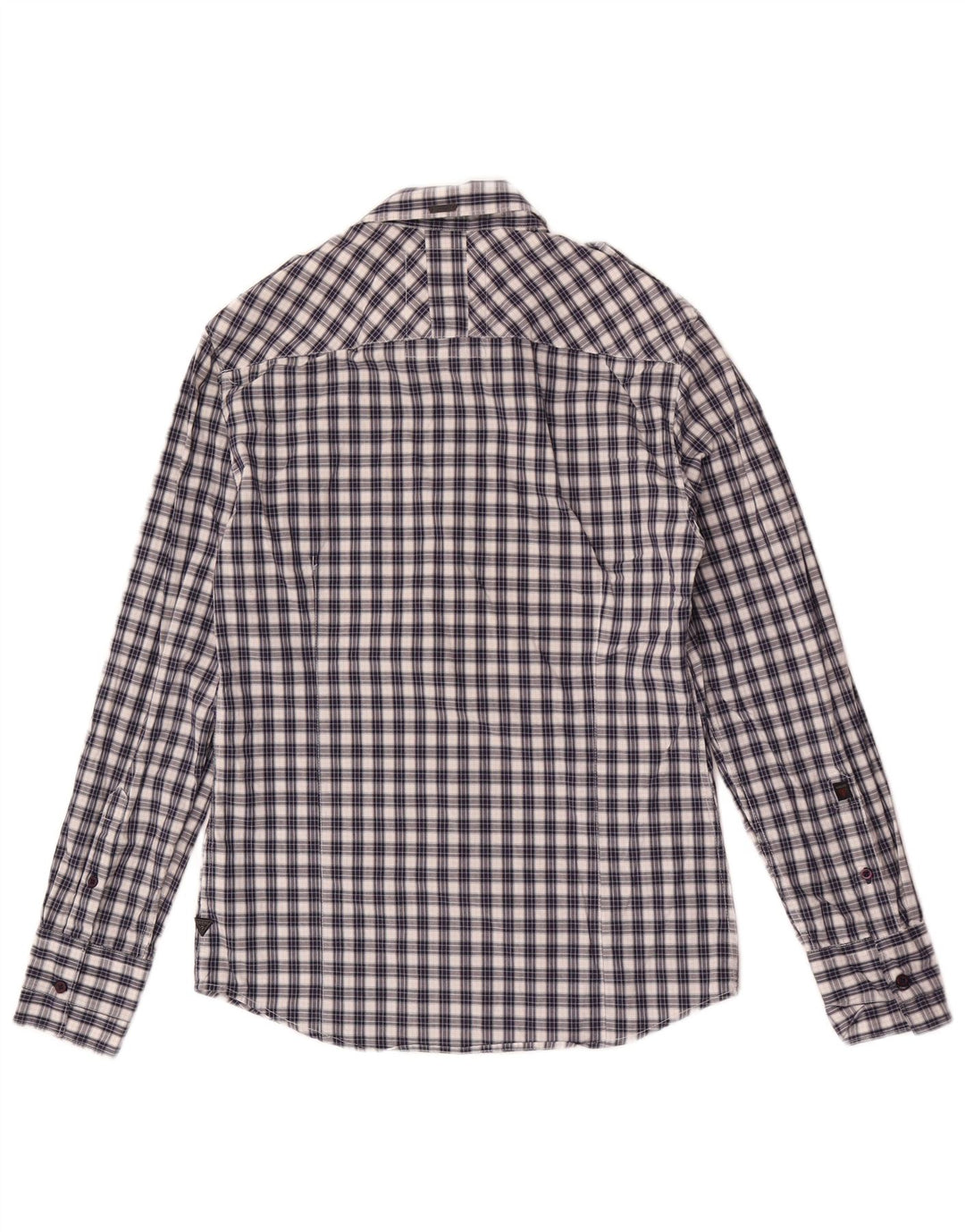 Ανδρικό πουκάμισο Guess Small Blue Check Cotton