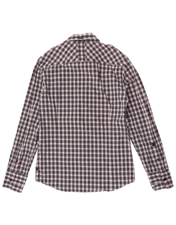 Ανδρικό πουκάμισο Guess Small Blue Check Cotton