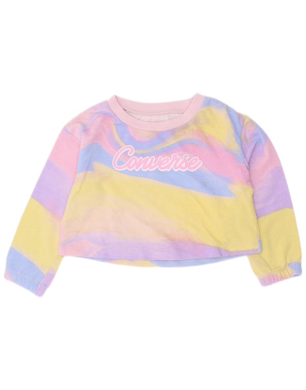 Φούτερ Converse Baby Girls Crop Jumper 18-24 μηνών Πολύχρωμο