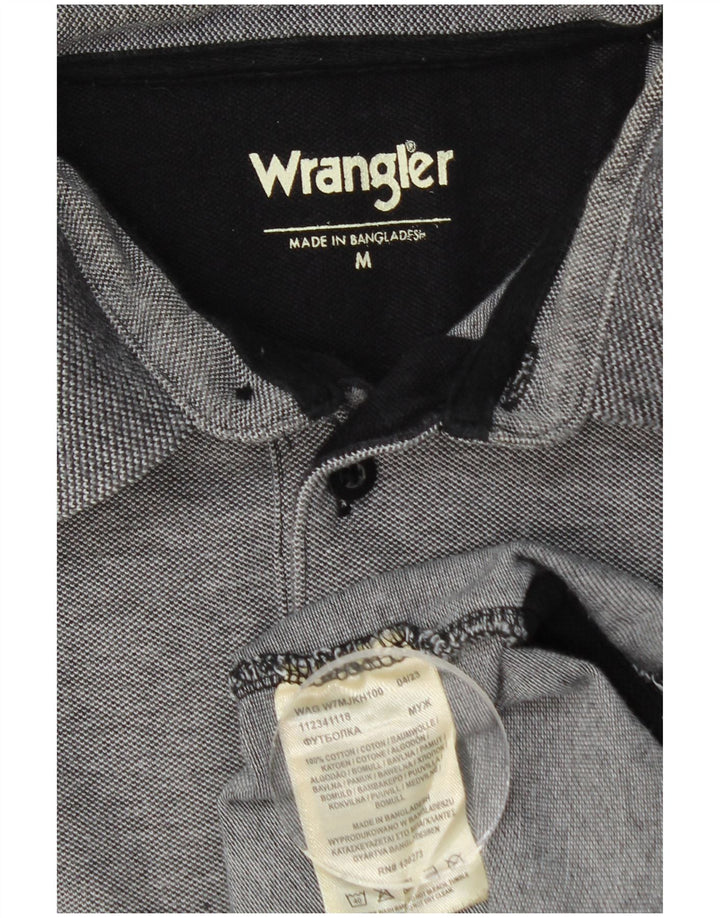 Ανδρικό μακρυμάνικο πουκάμισο πόλο WRANGLER, Βαμβακερό σε μεσαίο γκρι