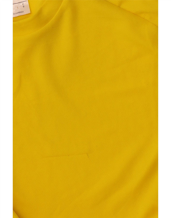 Ανδρικό T-Shirt Climalite ADIDAS Top Medium Yellow Polyester