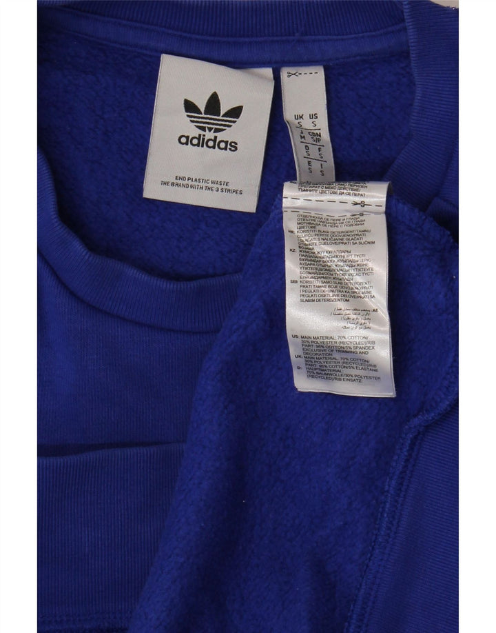 Ανδρικό φούτερ Adidas Jumper Μικρό Μπλε Βαμβακερό