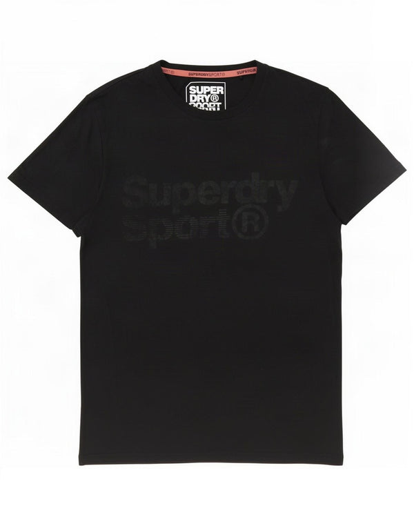 Γυναικείο γραφικό μπλουζάκι Superdry Top UK 14 Large Black Polyester