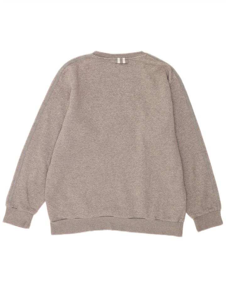 Ανδρικό φούτερ Adidas Jumper με μεγάλο γκρι βαμβακερό φούτερ