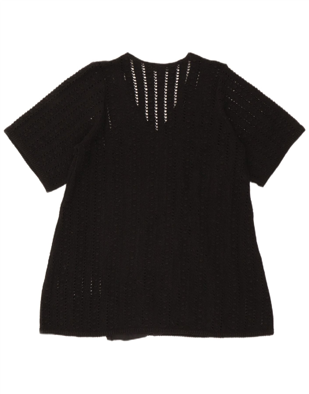 Zara Γυναικεία Μπλούζα Oversized Top UK 10 Small Black Polyester
