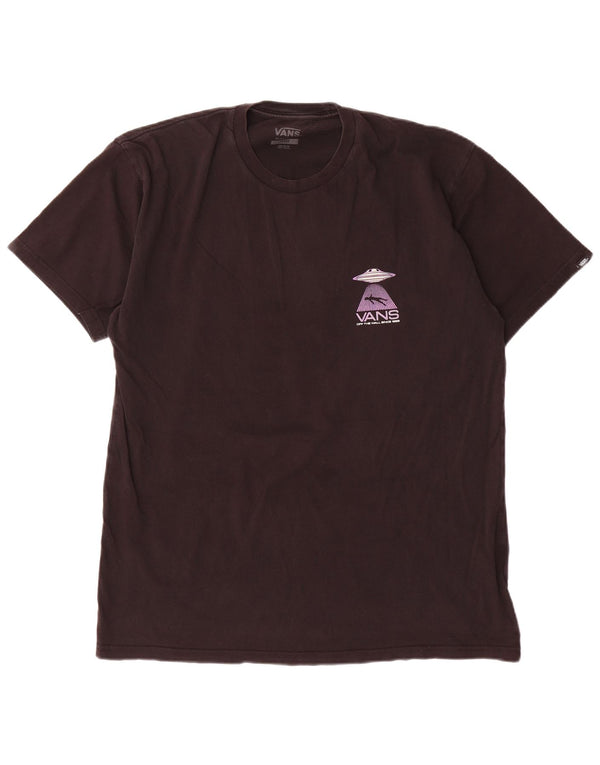 Ανδρικό Vans Classic Fit Graphic T-Shirt Top μεγάλο μαύρο βαμβακερό