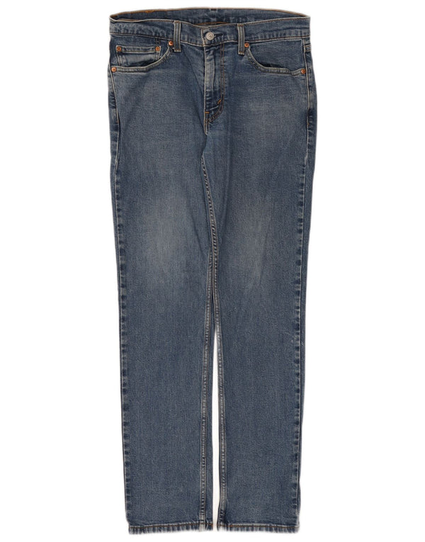 Levi's Mens 511 Slim Jeans W32 L32 Blue Cotton
