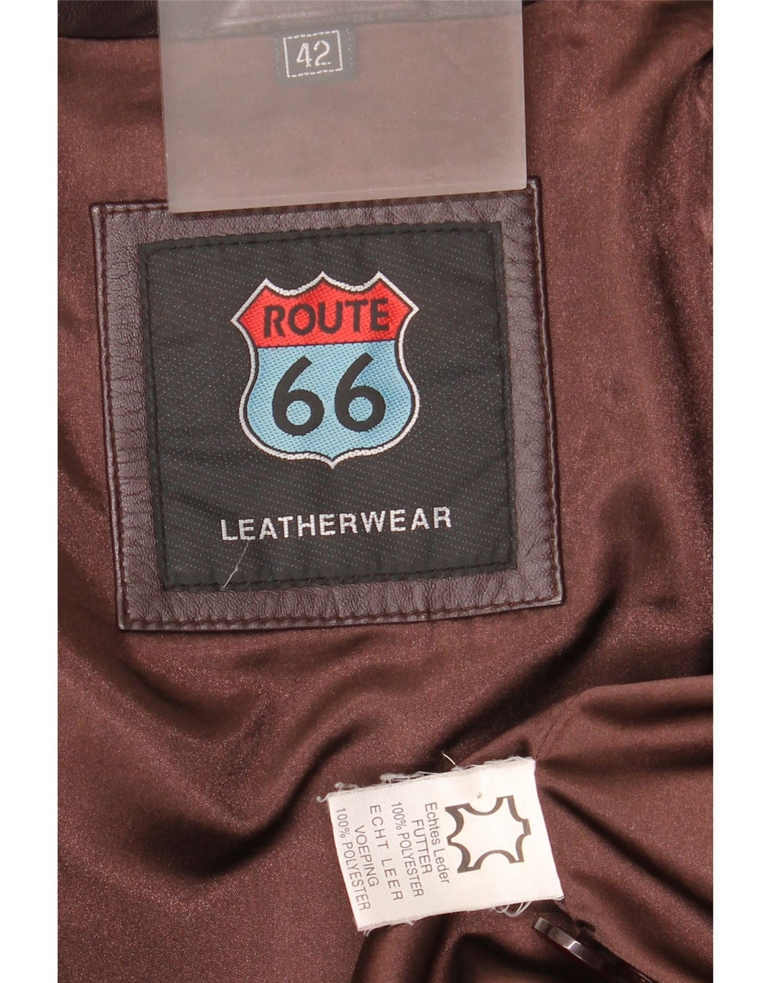 Route 66 Ανδρικό δερμάτινο σακάκι με 3 κουμπιά UK 42 XL Καφέ Δερμάτινο