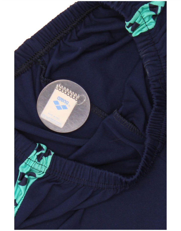 Arena Γυναικεία γραφικά κολάν IT 46 Large Navy Blue Colorblock Πολυαμίδιο