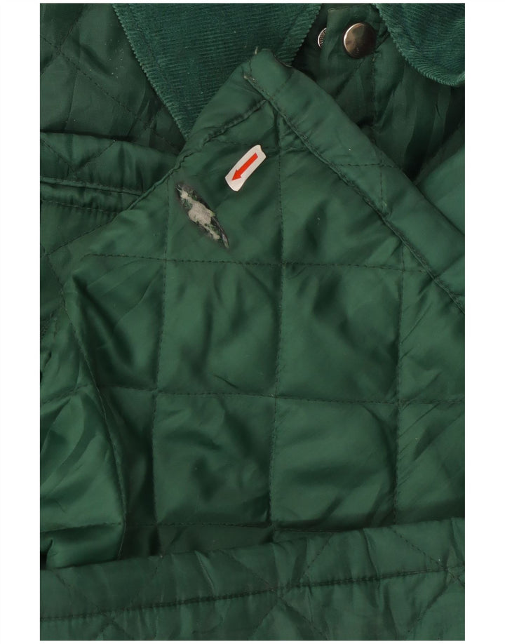 Vintage Ανδρικό Καπιτονέ μπουφάν UK 40 Large Green Nylon