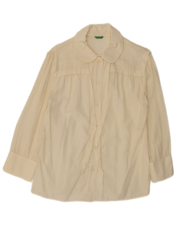 Γυναικεία μπλούζα Benetton UK 14 Large Off White