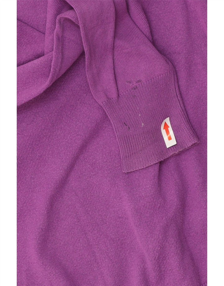 Γυναικείο πουλόβερ ZARA Ζακέτα UK 10 Small Purple Cotton