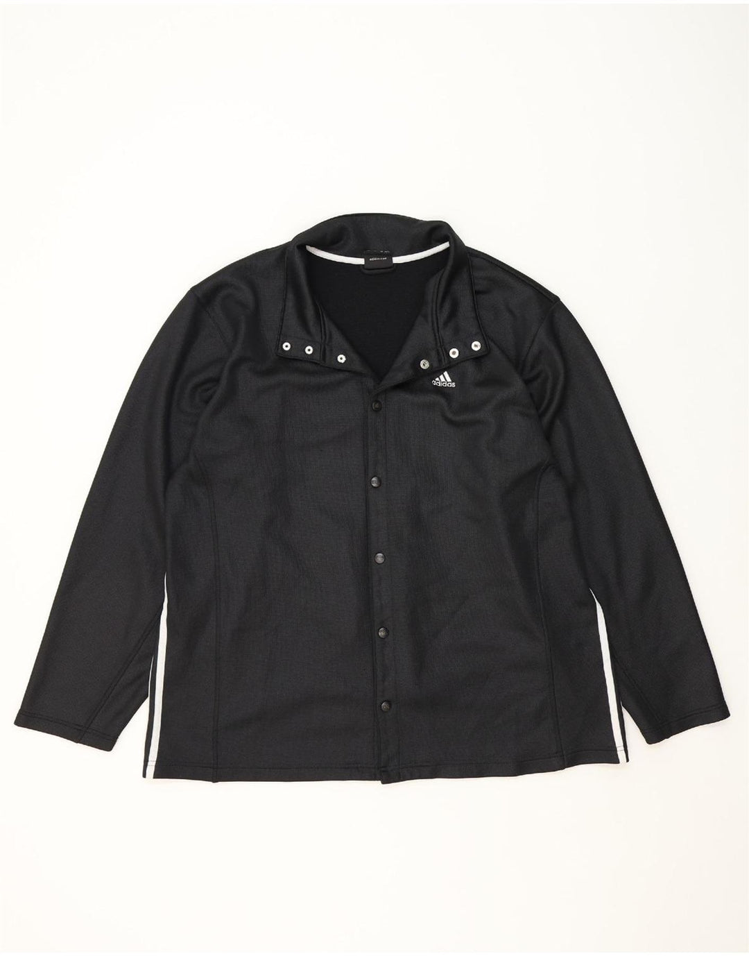 ADIDAS Mens Tracksuit Top Jacket XL Black Polyester Vintage Adidas and Second-Hand Adidas from Messina Hembry 