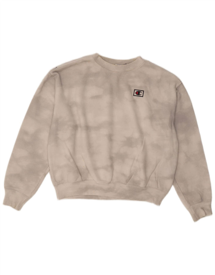 CHAMPION Γυναικεία φούτερ μεγάλου μεγέθους Crop Jumper UK 16 Large Off White