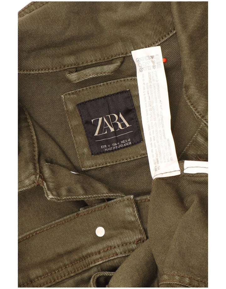 Zara Ανδρικό Τζιν Μπουφάν UK 38 Μεσαίο Πράσινο Βαμβακερό