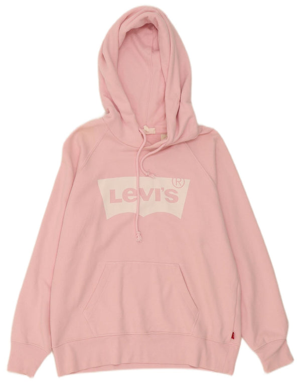Γυναικείο Levi's Graphic Hoodie Jumper UK 6 XS Pink Cotton