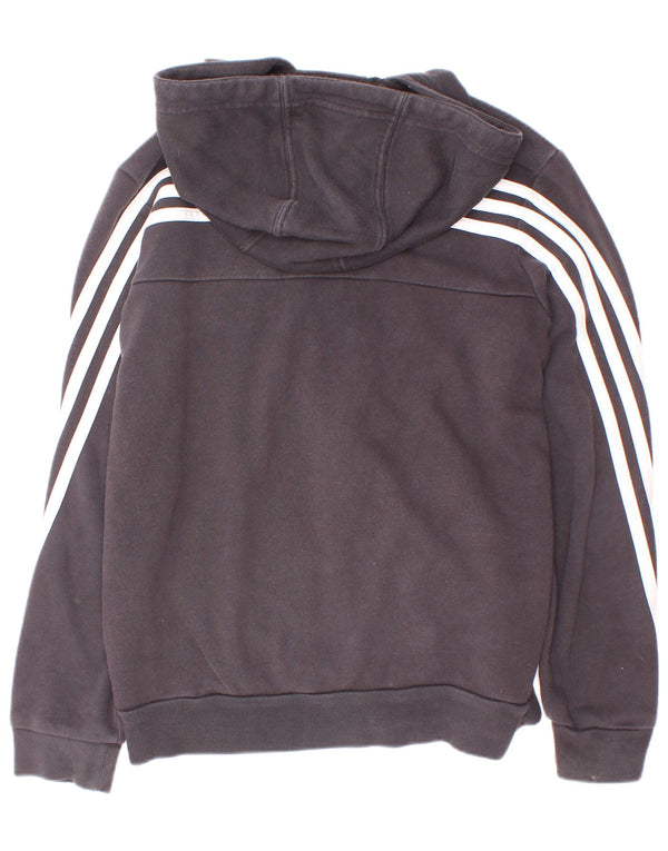 Adidas Boys πουλόβερ με κουκούλα με φερμουάρ 9-10 ετών Γκρι ζωάκι βαμβακερό