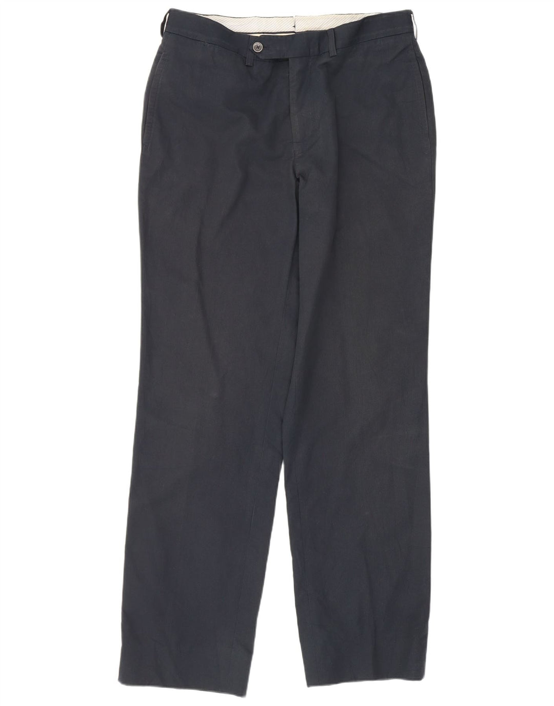 Massimo Dutti Ανδρικό κανονικό παντελόνι Chino Medium W31 L29 Navy Blue Cotton