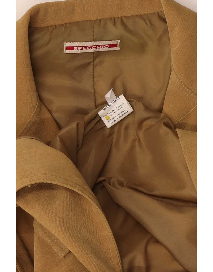 Specchio γυναικείο μπουφάν blazer UK 14 μεγάλο μπεζ πολυεστέρα