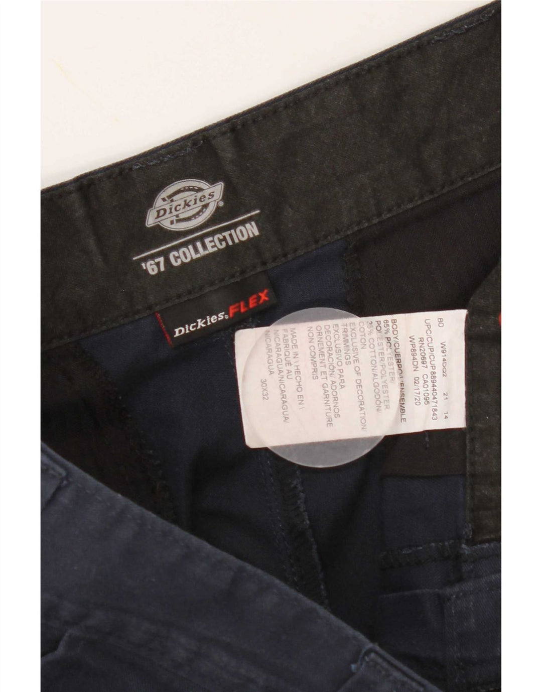 Ανδρικό ίσιο παντελόνι Chino Dickies W30 L32 Navy Blue Polyester