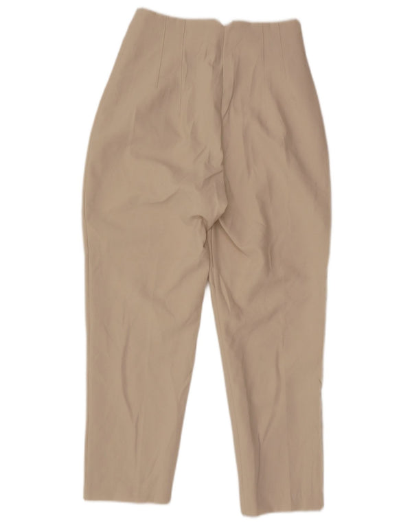 Zara Γυναικείο Ψηλόμεσο Παντελόνι Μικρό W26 L25 Μπεζ