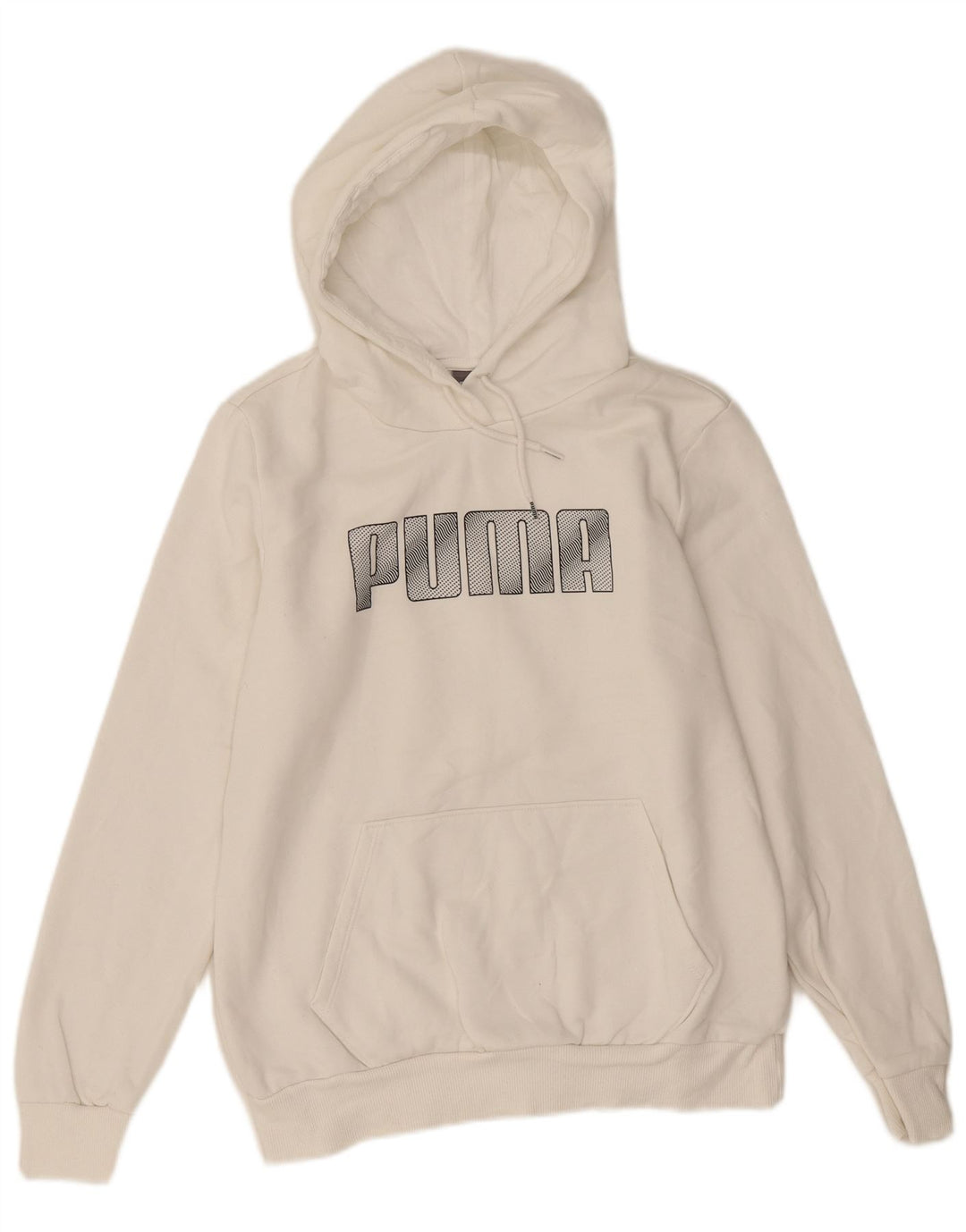 Γυναικείο γραφικό κουκούλα Puma UK14 μεσαίο λευκό βαμβακερό