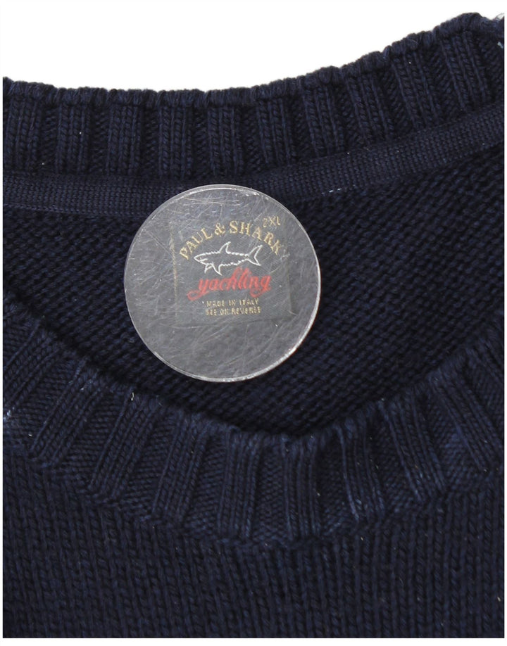Paul & Shark Ανδρικό Yachting Crew Jumper πουλόβερ 2XL Navy Blue