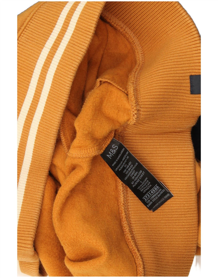 Ανδρικό φούτερ με φερμουάρ Marks & Spencer, Jumper με μεγάλο κίτρινο χρώμα