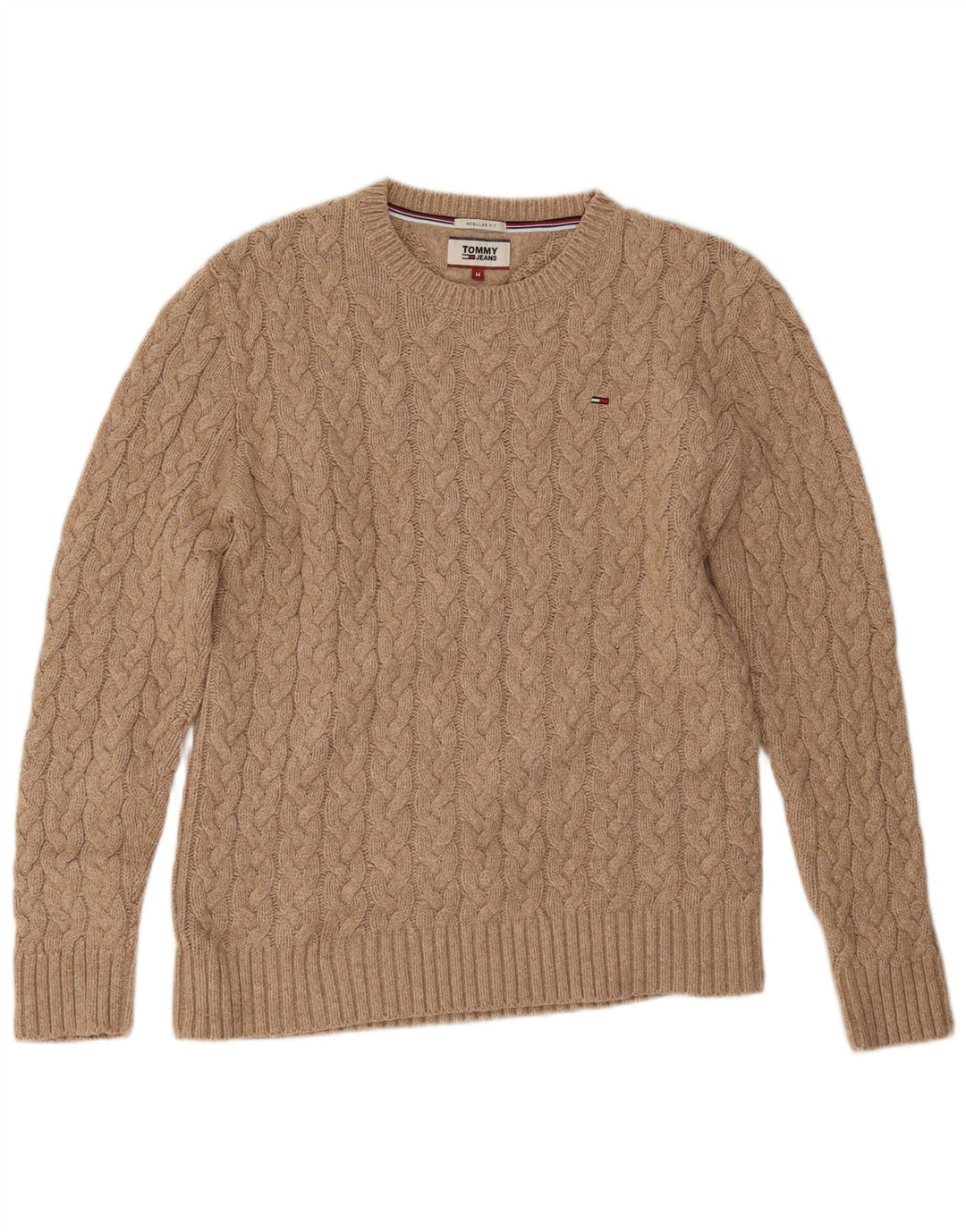 Ανδρικό πουλόβερ Tommy Hilfiger Regular Fit Crew Neck Jumper Medium Beige