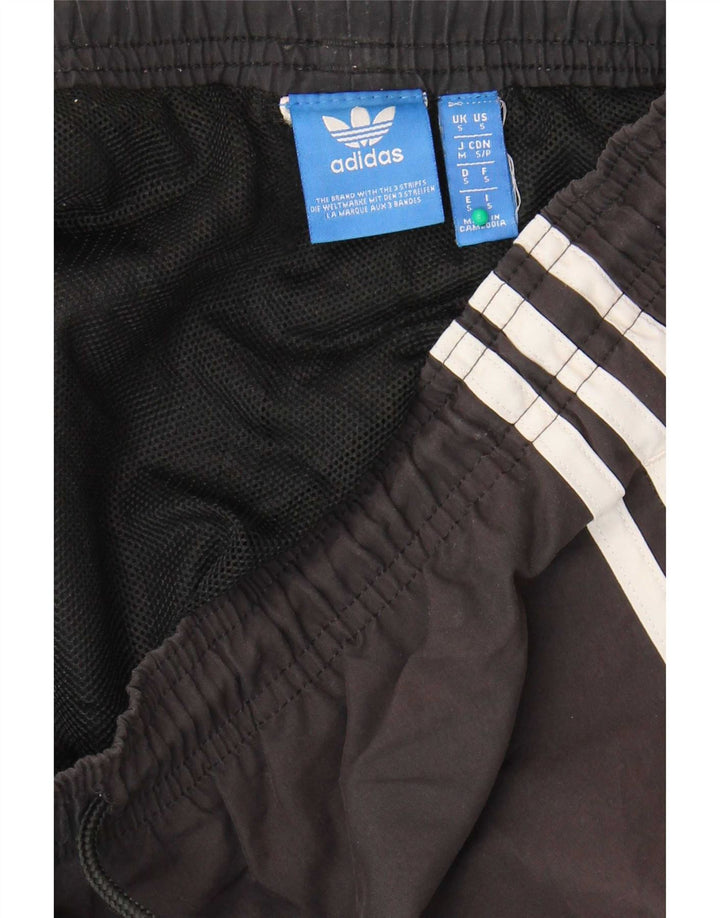 Ανδρικό γραφικό αθλητικό σορτς Adidas μικρό μαύρο