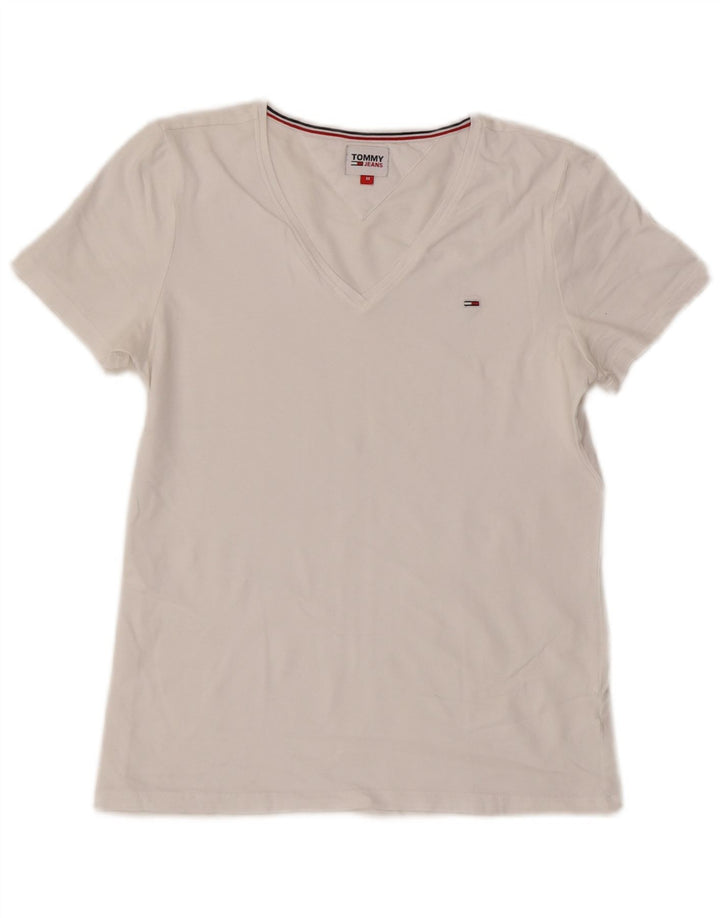 Tommy Hilfiger Γυναικείο T-Shirt Top UK 12 Medium White