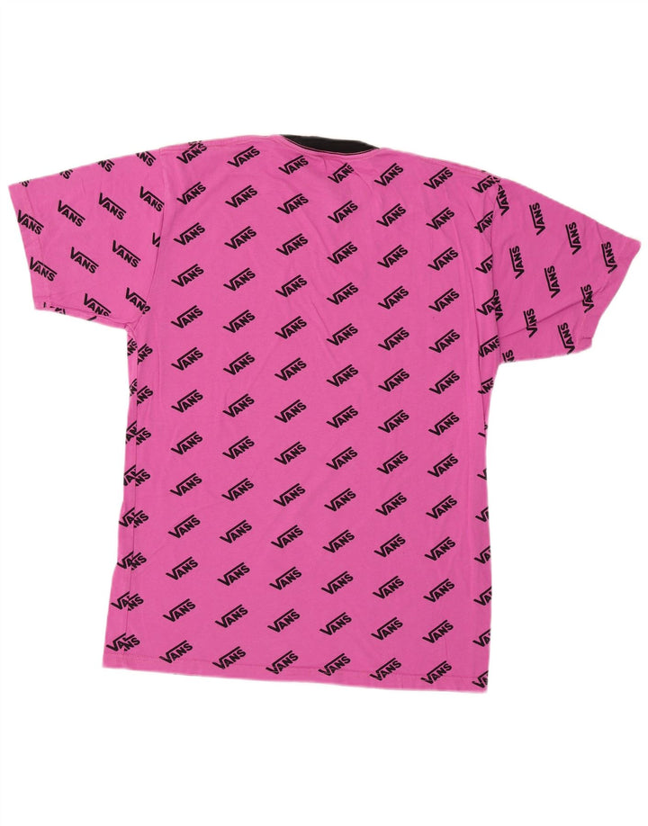 Ανδρικό γραφικό T-Shirt Vans Premium Top Μεσαίο Ροζ Βαμβακερό