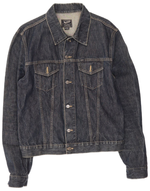 Ανδρικό τζιν μπουφάν Gas UK 44 2XL Navy Blue Cotton